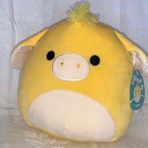 Gavyn 11” Squishmallows NWT First to Market Yellow Donkey Easter Basket Squad